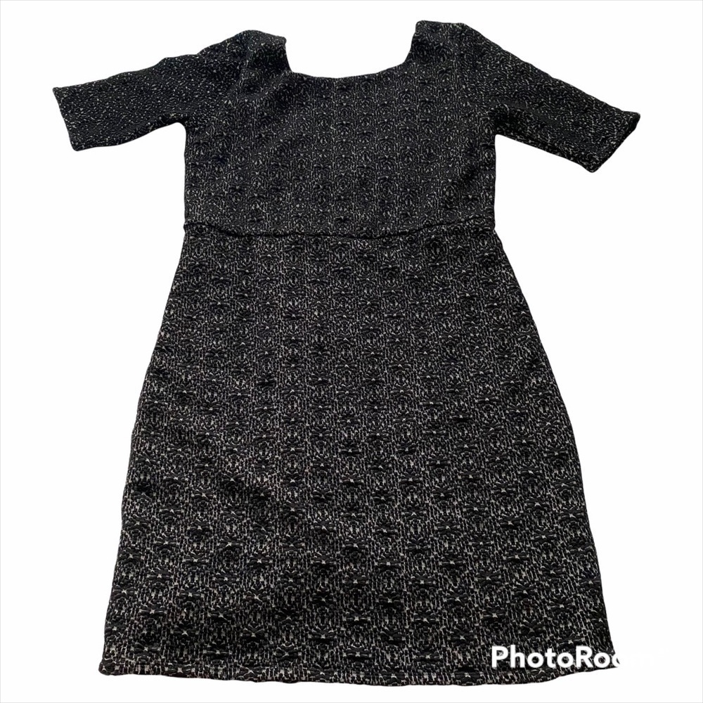 Free people dress black Xs mini lace knit